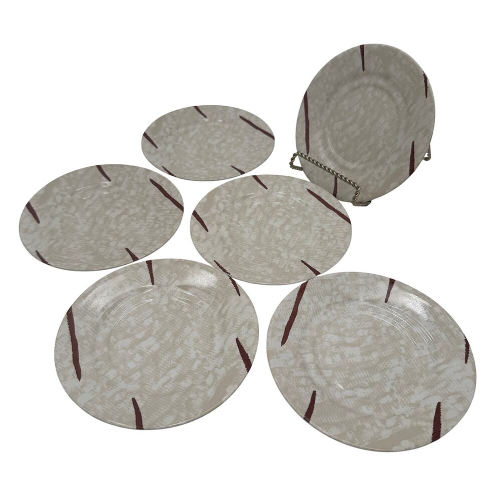 222 Fifth Saucers in Animal Print Set of 6